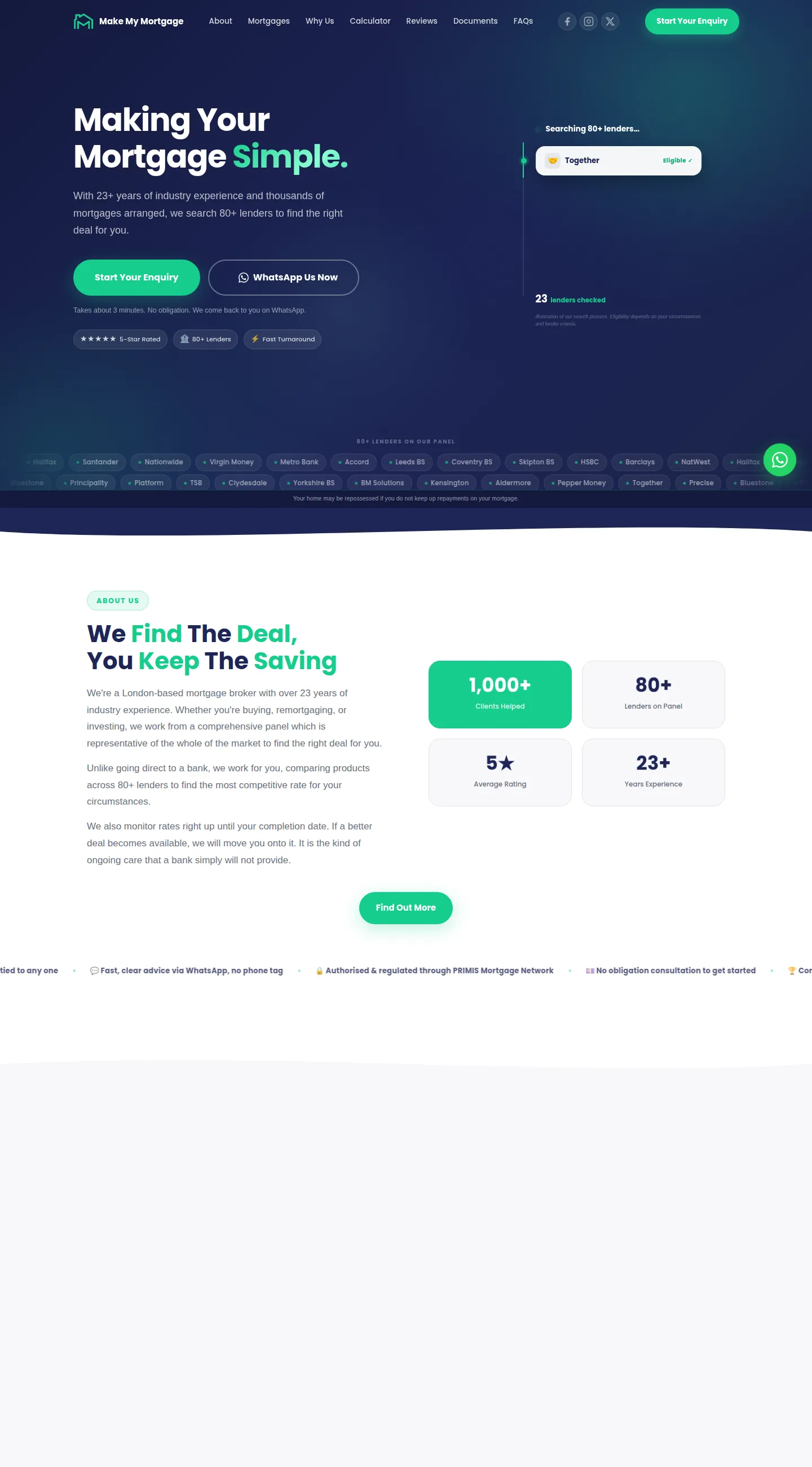 MakeMyMortgage home page